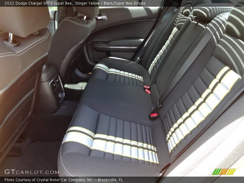 Rear Seat of 2012 Charger SRT8 Super Bee