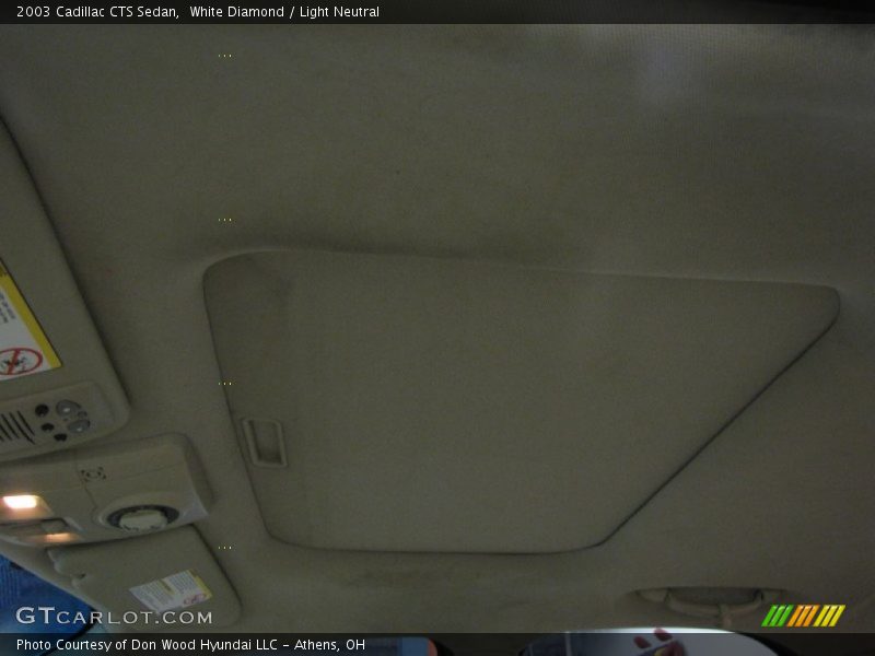 White Diamond / Light Neutral 2003 Cadillac CTS Sedan
