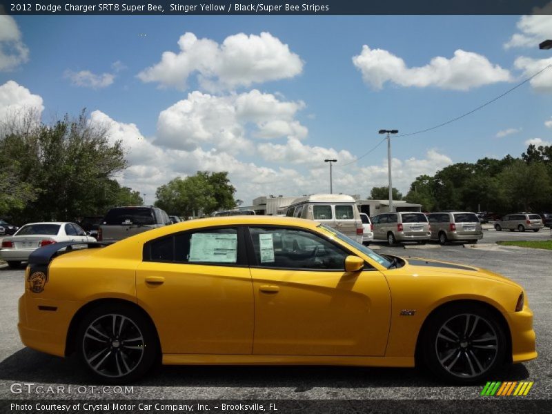 Stinger Yellow / Black/Super Bee Stripes 2012 Dodge Charger SRT8 Super Bee