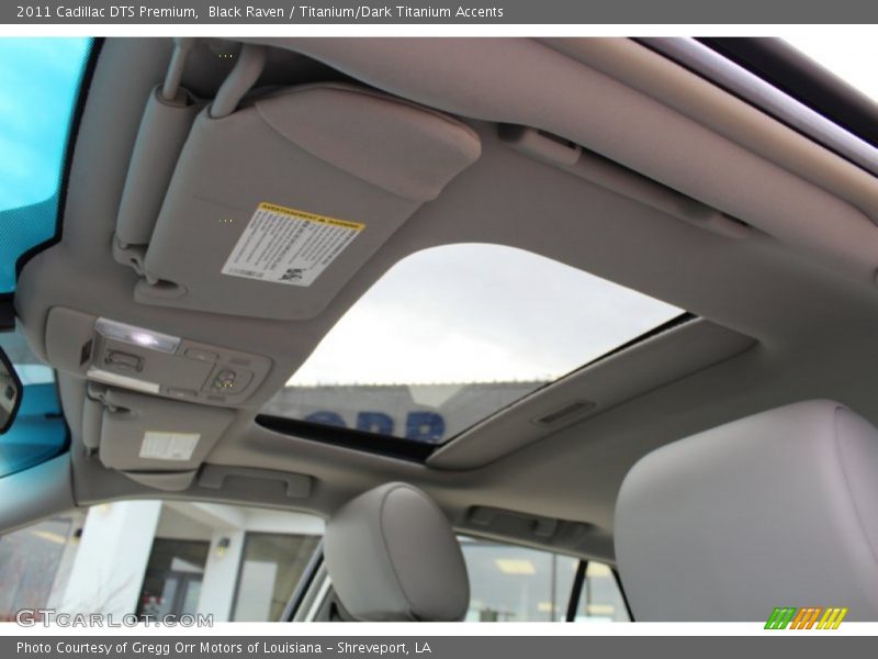 Black Raven / Titanium/Dark Titanium Accents 2011 Cadillac DTS Premium