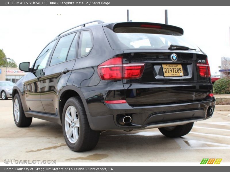 Black Sapphire Metallic / Sand Beige 2013 BMW X5 xDrive 35i