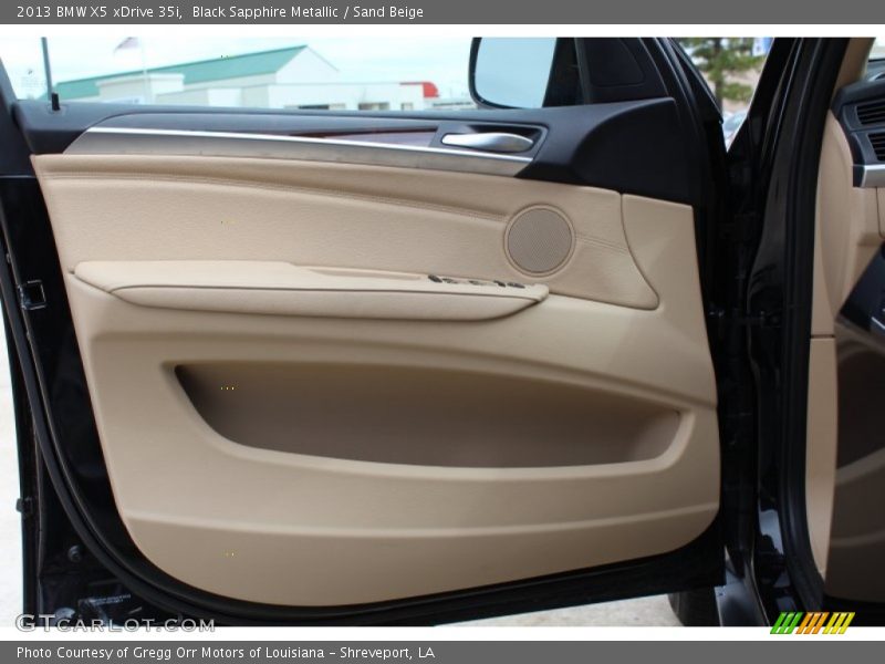 Black Sapphire Metallic / Sand Beige 2013 BMW X5 xDrive 35i