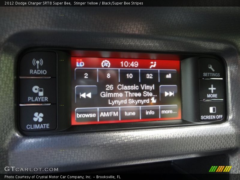 Controls of 2012 Charger SRT8 Super Bee