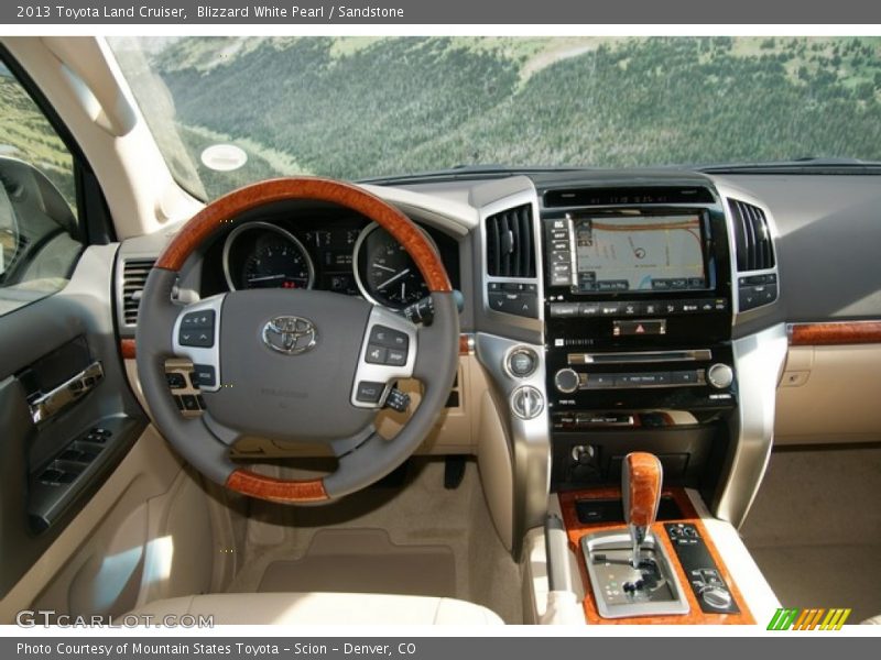 Blizzard White Pearl / Sandstone 2013 Toyota Land Cruiser