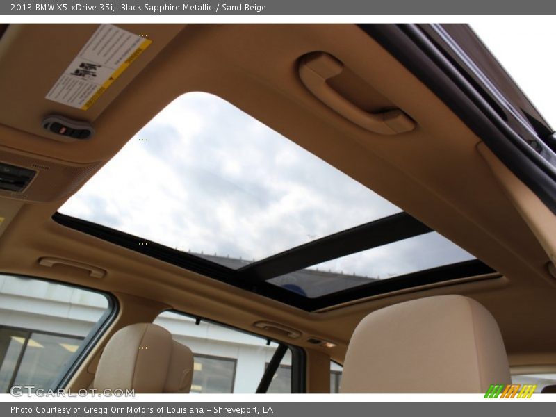 Black Sapphire Metallic / Sand Beige 2013 BMW X5 xDrive 35i