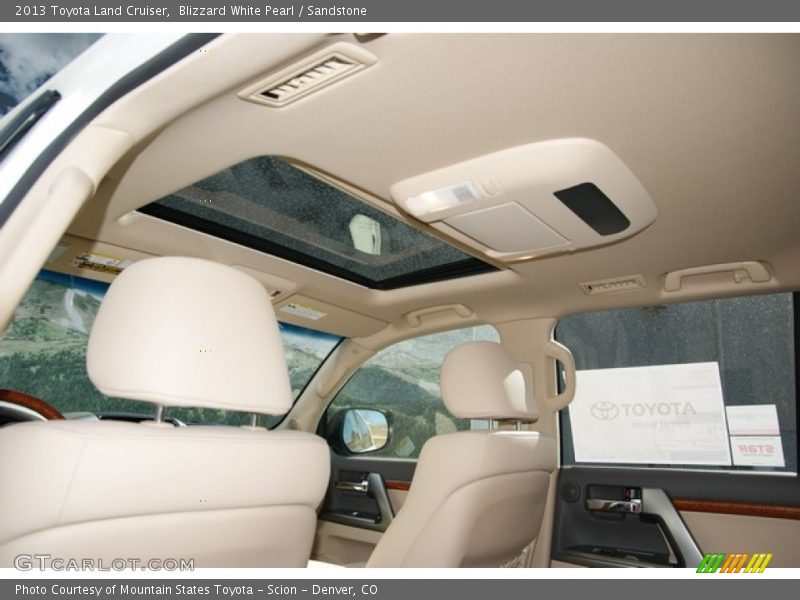 Blizzard White Pearl / Sandstone 2013 Toyota Land Cruiser