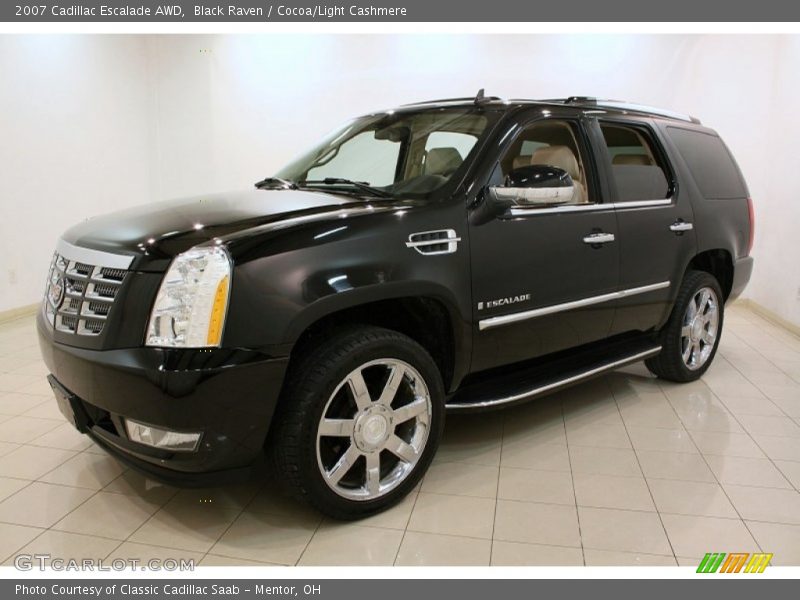Black Raven / Cocoa/Light Cashmere 2007 Cadillac Escalade AWD