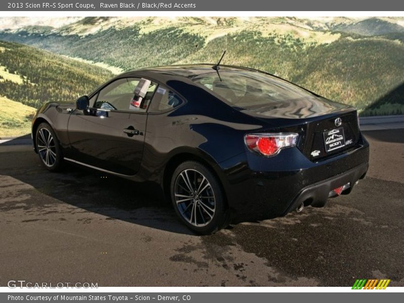 Raven Black / Black/Red Accents 2013 Scion FR-S Sport Coupe