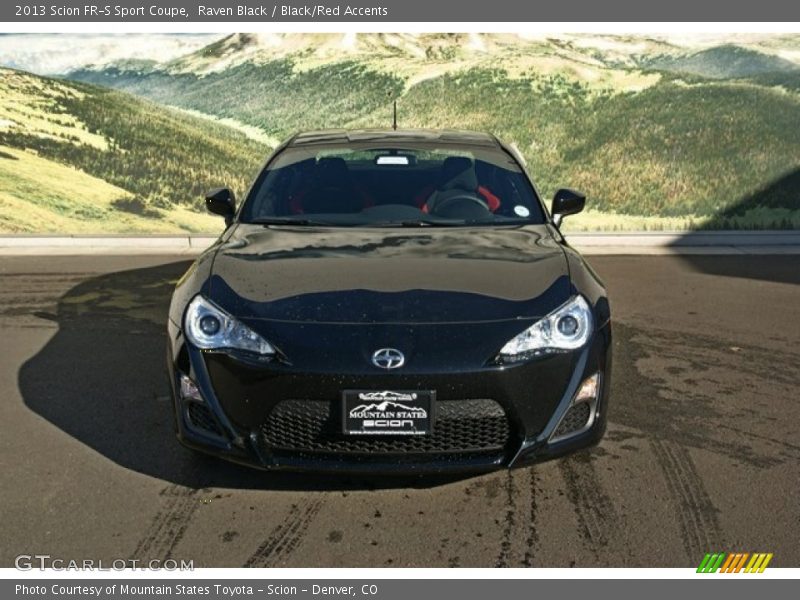 Raven Black / Black/Red Accents 2013 Scion FR-S Sport Coupe