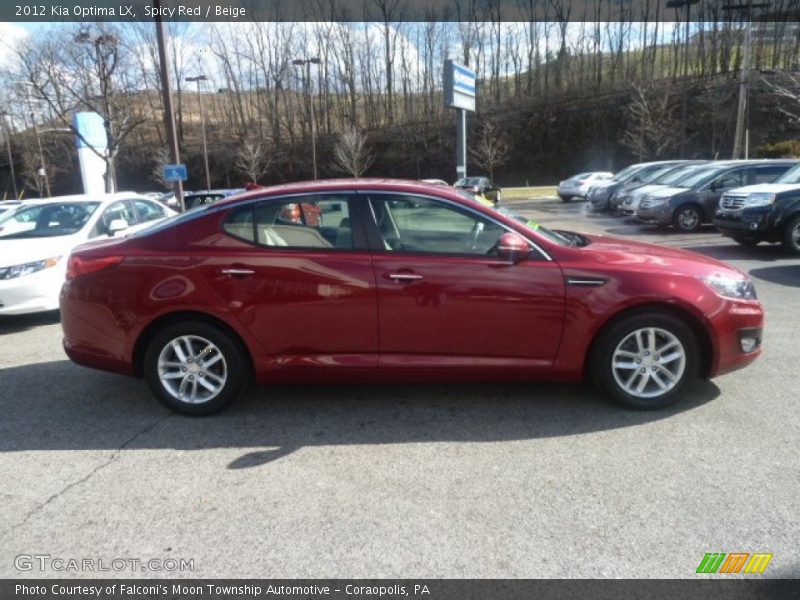 Spicy Red / Beige 2012 Kia Optima LX