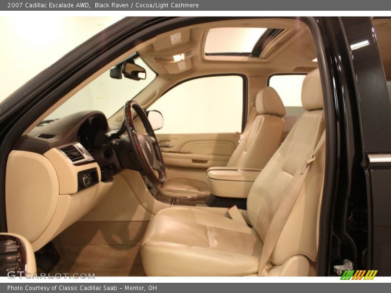 Black Raven / Cocoa/Light Cashmere 2007 Cadillac Escalade AWD