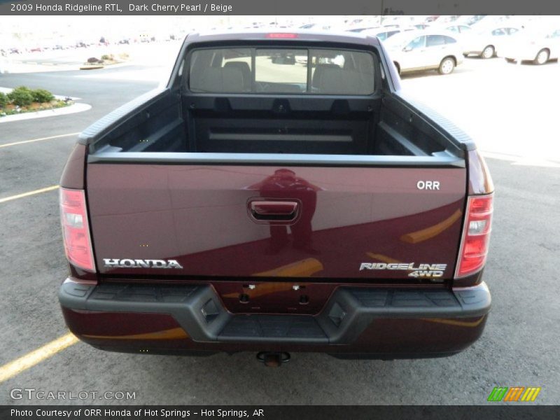 Dark Cherry Pearl / Beige 2009 Honda Ridgeline RTL