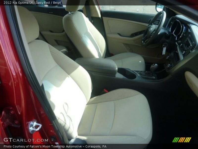 Spicy Red / Beige 2012 Kia Optima LX