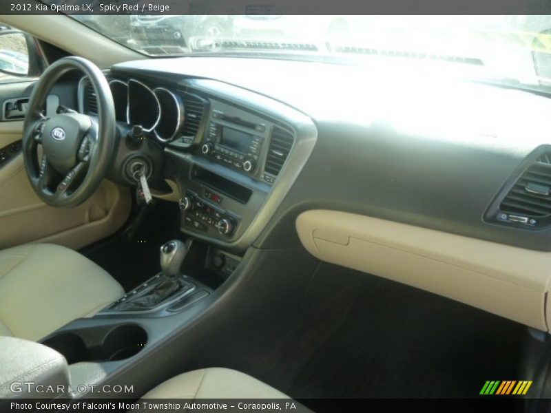 Spicy Red / Beige 2012 Kia Optima LX