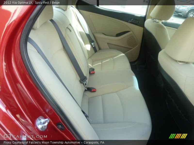 Spicy Red / Beige 2012 Kia Optima LX