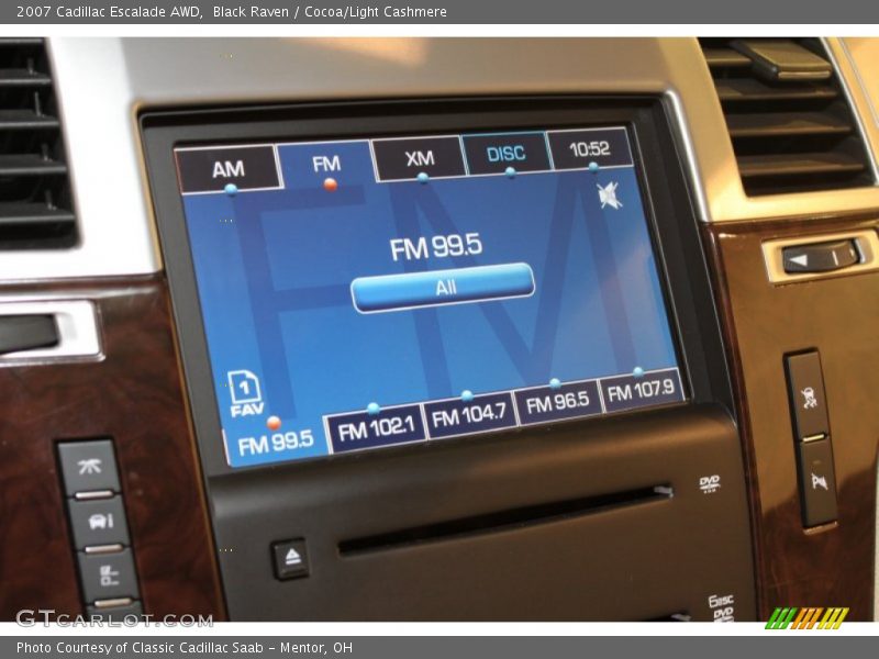 Black Raven / Cocoa/Light Cashmere 2007 Cadillac Escalade AWD