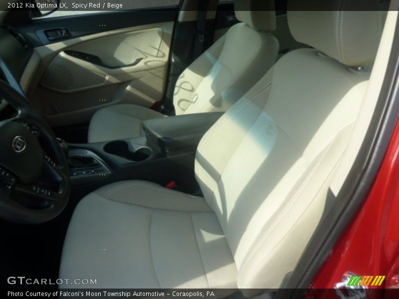 Spicy Red / Beige 2012 Kia Optima LX