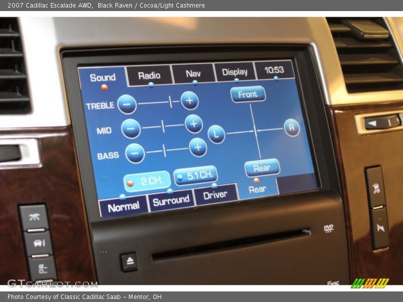 Black Raven / Cocoa/Light Cashmere 2007 Cadillac Escalade AWD