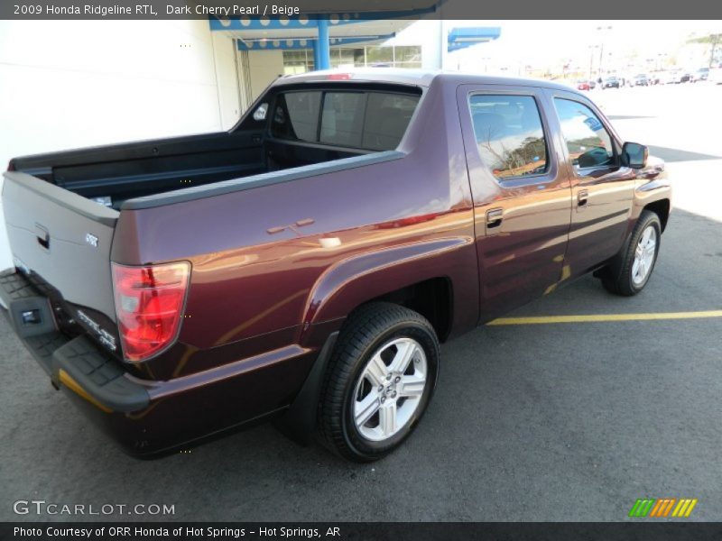 Dark Cherry Pearl / Beige 2009 Honda Ridgeline RTL