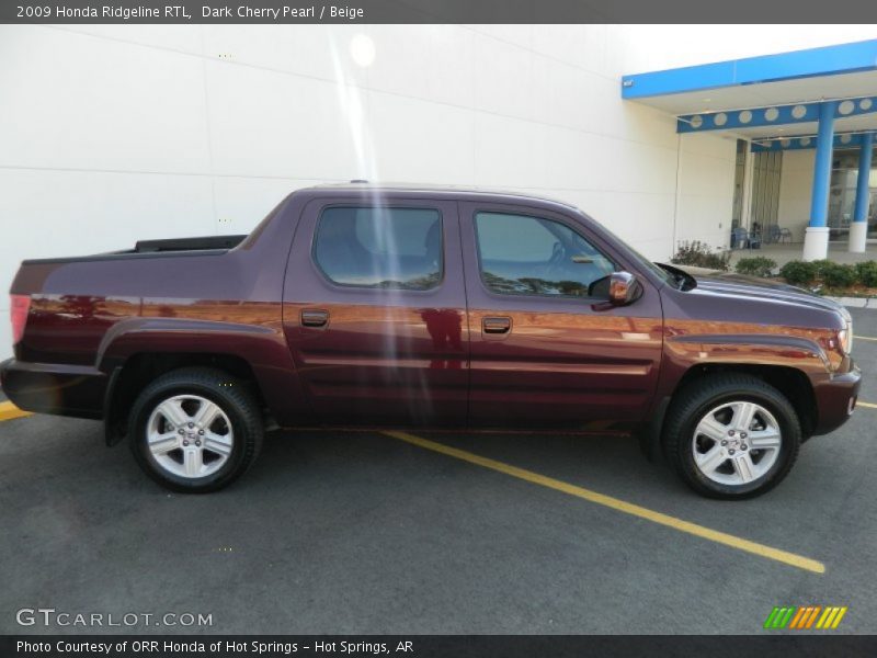 Dark Cherry Pearl / Beige 2009 Honda Ridgeline RTL