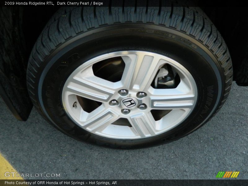 Dark Cherry Pearl / Beige 2009 Honda Ridgeline RTL