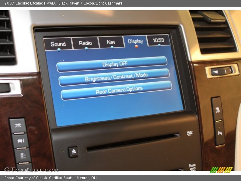 Black Raven / Cocoa/Light Cashmere 2007 Cadillac Escalade AWD