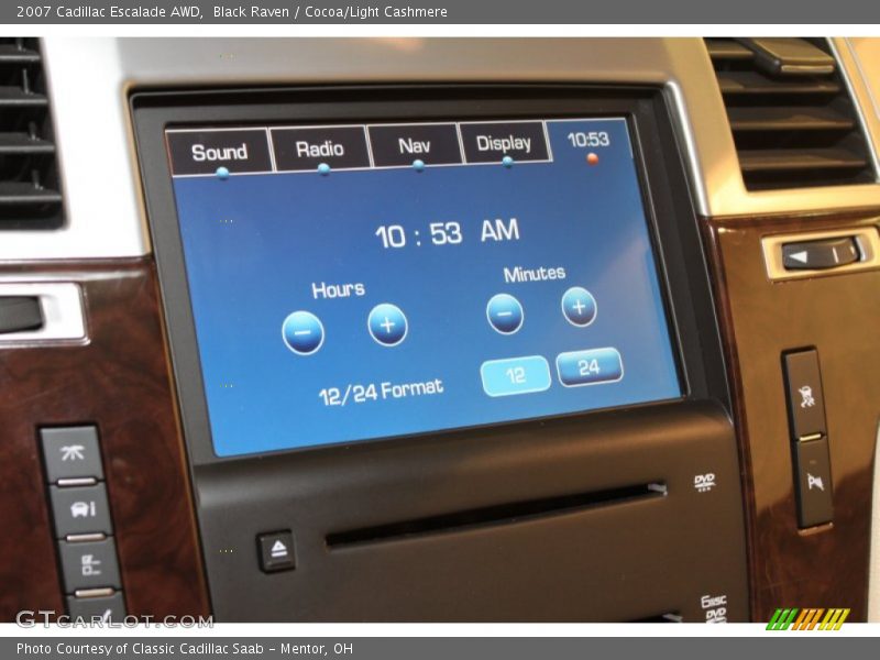 Black Raven / Cocoa/Light Cashmere 2007 Cadillac Escalade AWD