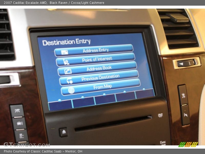 Black Raven / Cocoa/Light Cashmere 2007 Cadillac Escalade AWD