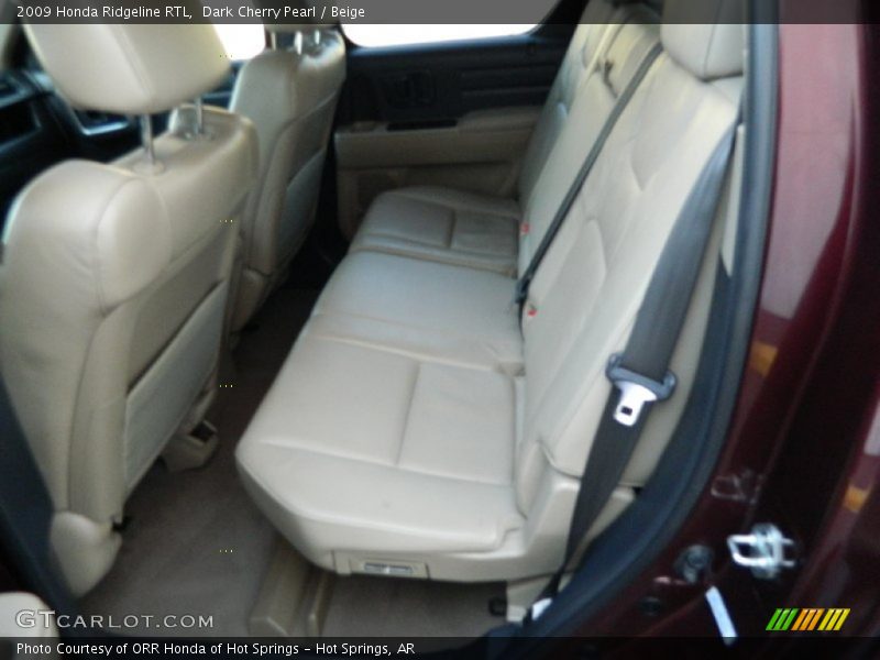 Dark Cherry Pearl / Beige 2009 Honda Ridgeline RTL