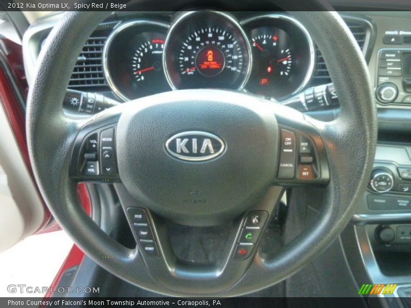 Spicy Red / Beige 2012 Kia Optima LX
