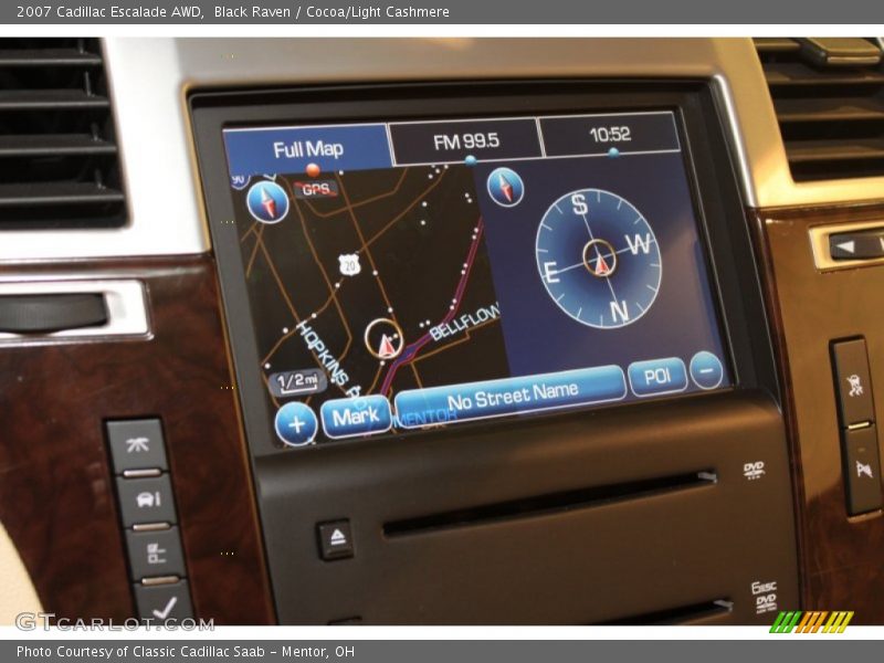 Black Raven / Cocoa/Light Cashmere 2007 Cadillac Escalade AWD