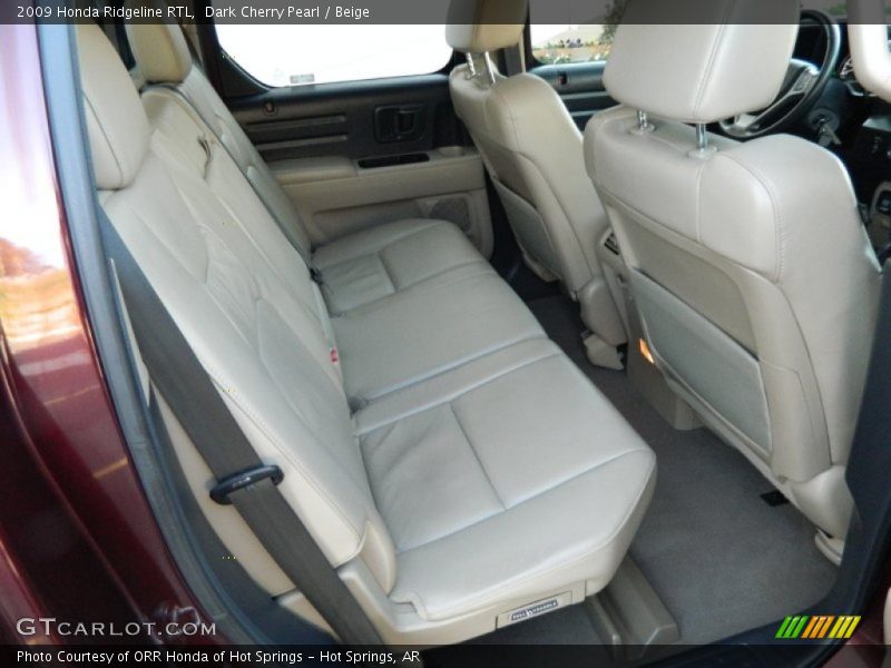 Dark Cherry Pearl / Beige 2009 Honda Ridgeline RTL