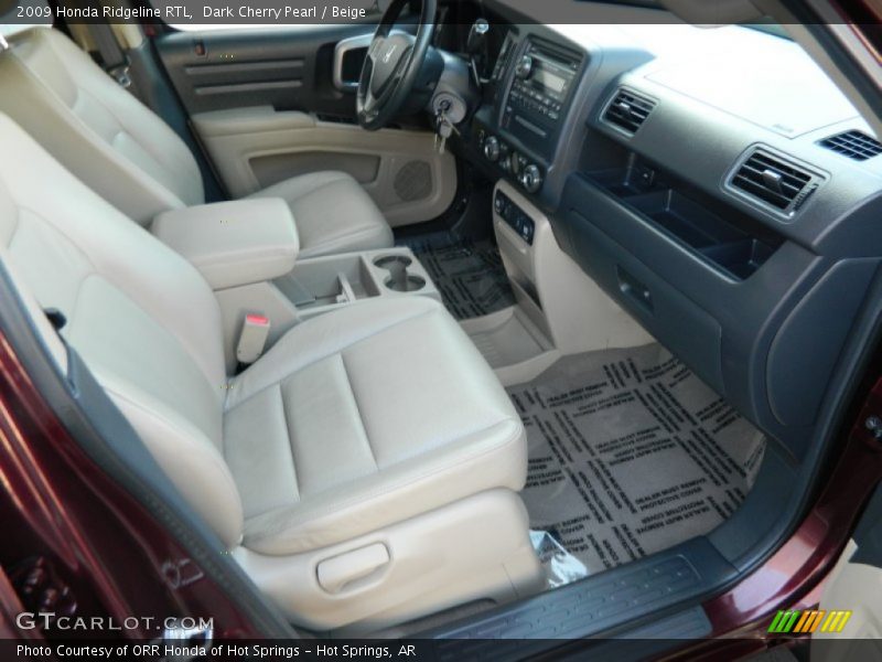 Dark Cherry Pearl / Beige 2009 Honda Ridgeline RTL