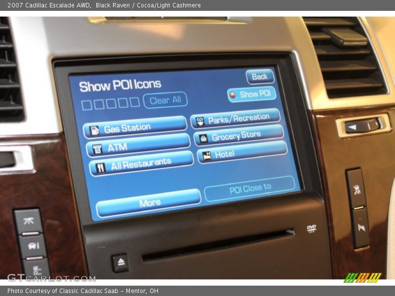 Black Raven / Cocoa/Light Cashmere 2007 Cadillac Escalade AWD