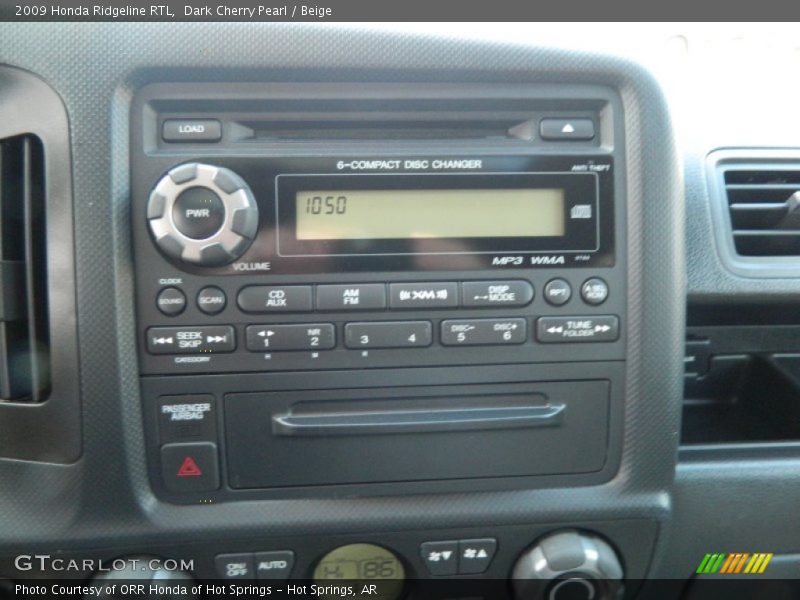 Dark Cherry Pearl / Beige 2009 Honda Ridgeline RTL