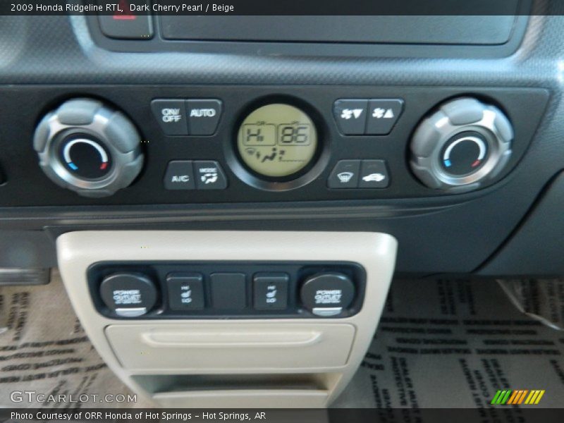 Dark Cherry Pearl / Beige 2009 Honda Ridgeline RTL