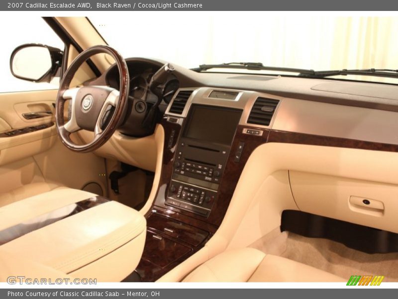 Black Raven / Cocoa/Light Cashmere 2007 Cadillac Escalade AWD