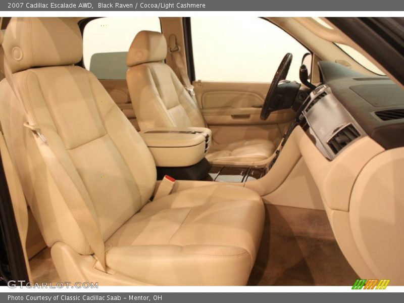 Black Raven / Cocoa/Light Cashmere 2007 Cadillac Escalade AWD