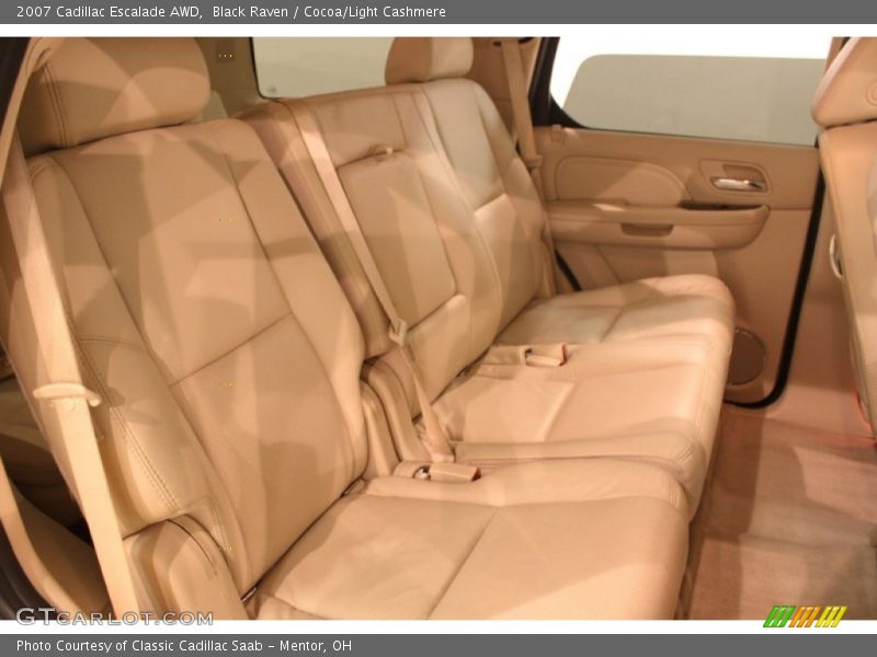 Black Raven / Cocoa/Light Cashmere 2007 Cadillac Escalade AWD