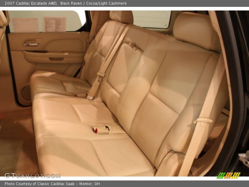 Black Raven / Cocoa/Light Cashmere 2007 Cadillac Escalade AWD