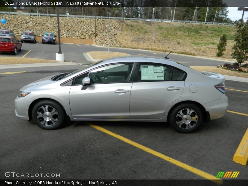  2013 Civic Hybrid Sedan Alabaster Silver Metallic