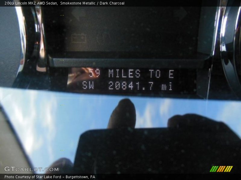 Smokestone Metallic / Dark Charcoal 2009 Lincoln MKZ AWD Sedan