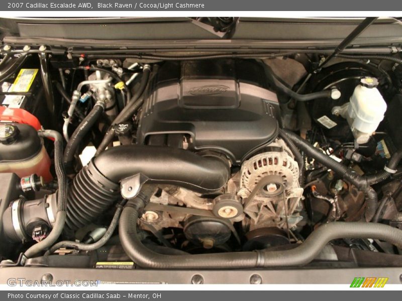 Black Raven / Cocoa/Light Cashmere 2007 Cadillac Escalade AWD