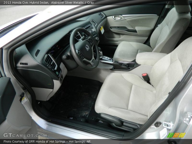  2013 Civic Hybrid Sedan Gray Interior