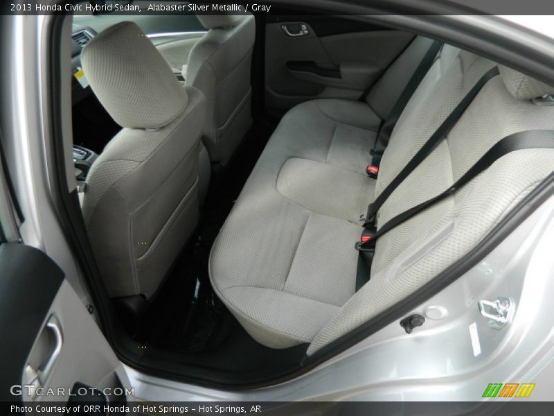 Rear Seat of 2013 Civic Hybrid Sedan