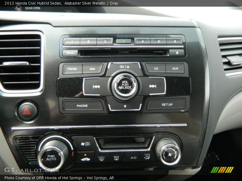 Controls of 2013 Civic Hybrid Sedan