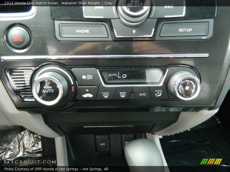 Controls of 2013 Civic Hybrid Sedan
