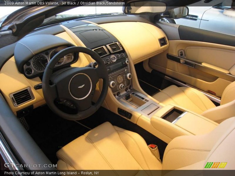 Jet Black / Obsidian Black/Sandstorm 2009 Aston Martin DB9 Volante