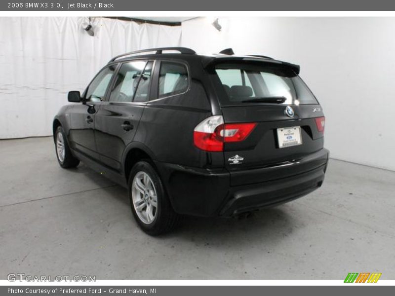 Jet Black / Black 2006 BMW X3 3.0i