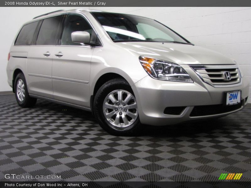 Silver Pearl Metallic / Gray 2008 Honda Odyssey EX-L